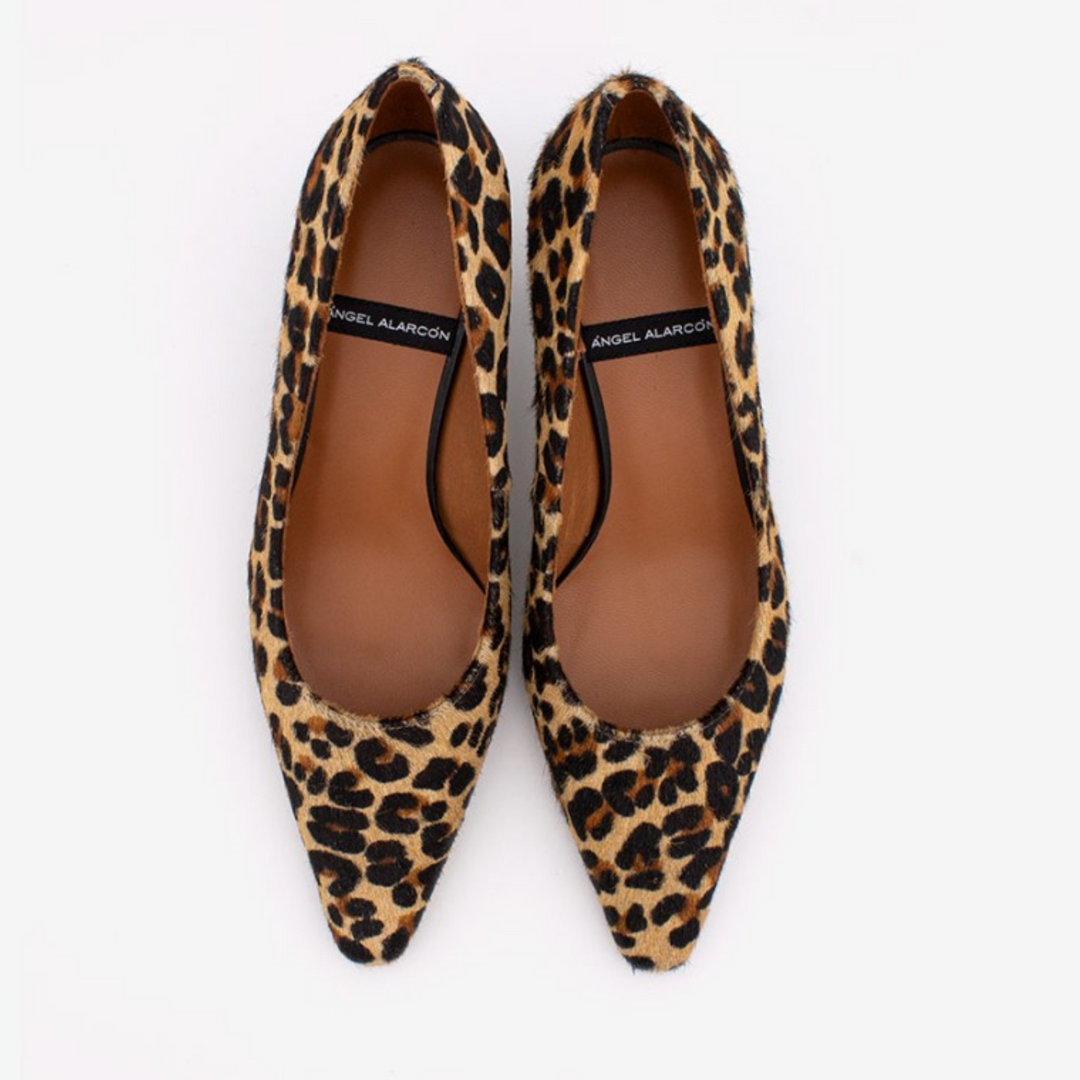 Angel Alarcon WIREMY Leopard Print Pump