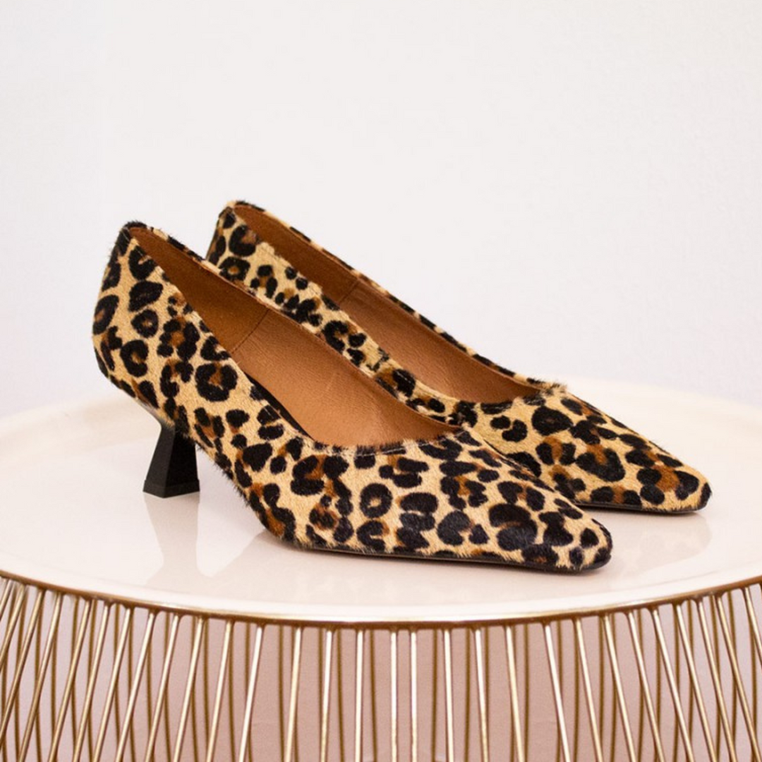 Angel Alarcon WIREMY Leopard Print Pump