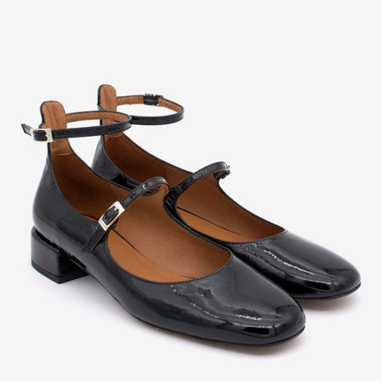 Angel Alarcon YAMEDO Black Patent Mary-Janes