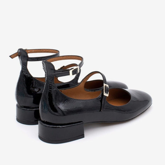 Angel Alarcon YAMEDO Black Patent Mary-Janes