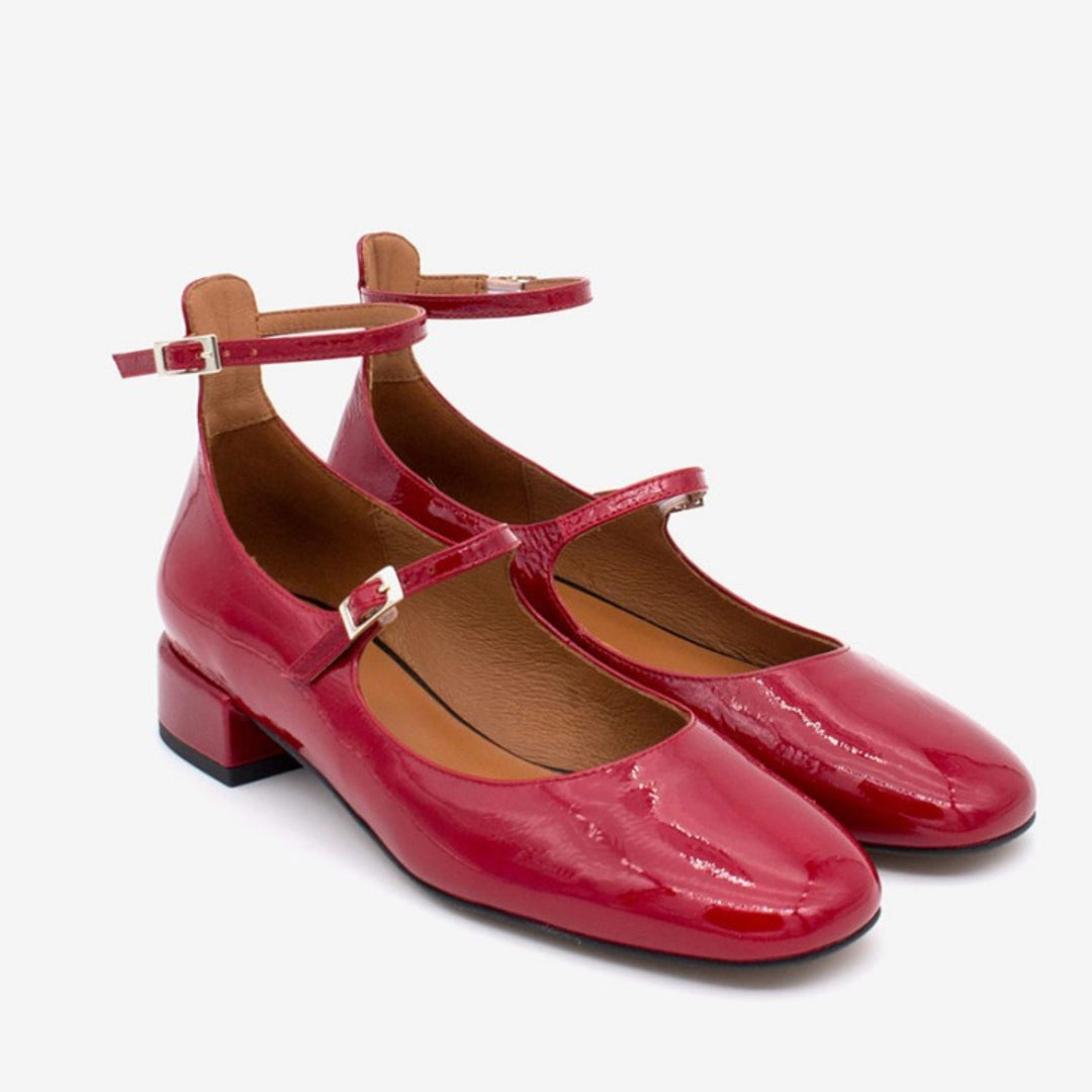 Angel Alarcon YAMEDO Red Patent Mary-Janes