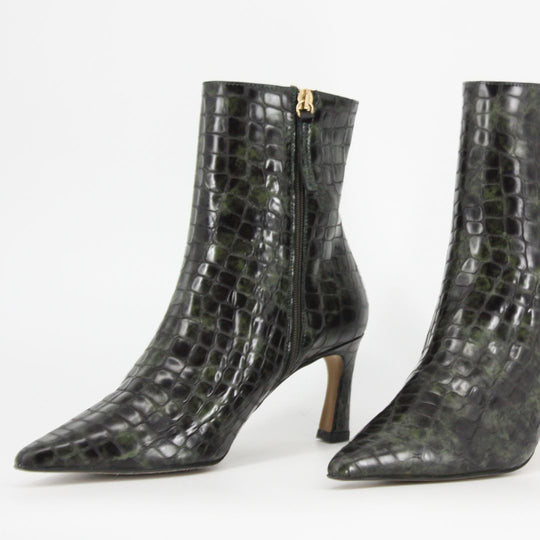Angel Alarcon ZAIRA Green Ankle Boots