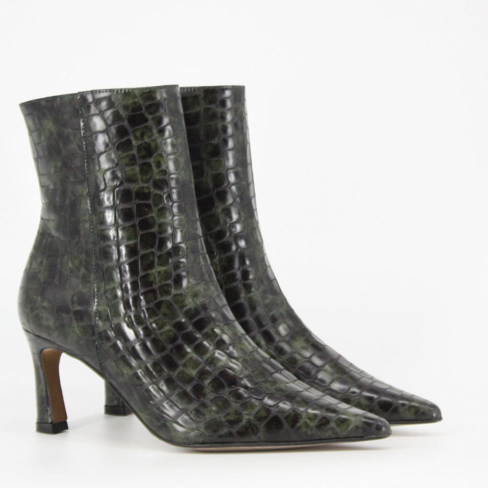 Angel Alarcon ZAIRA Green Ankle Boots