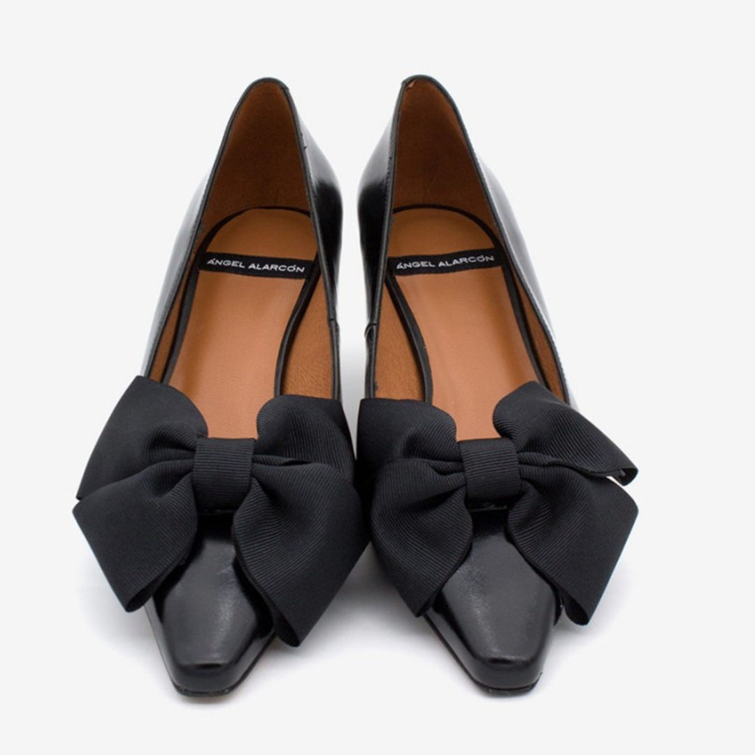 Angel Alarcon AUDREY Black Ballerina Pump