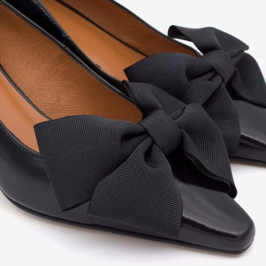 Angel Alarcon AUDREY Black Ballerina Pump