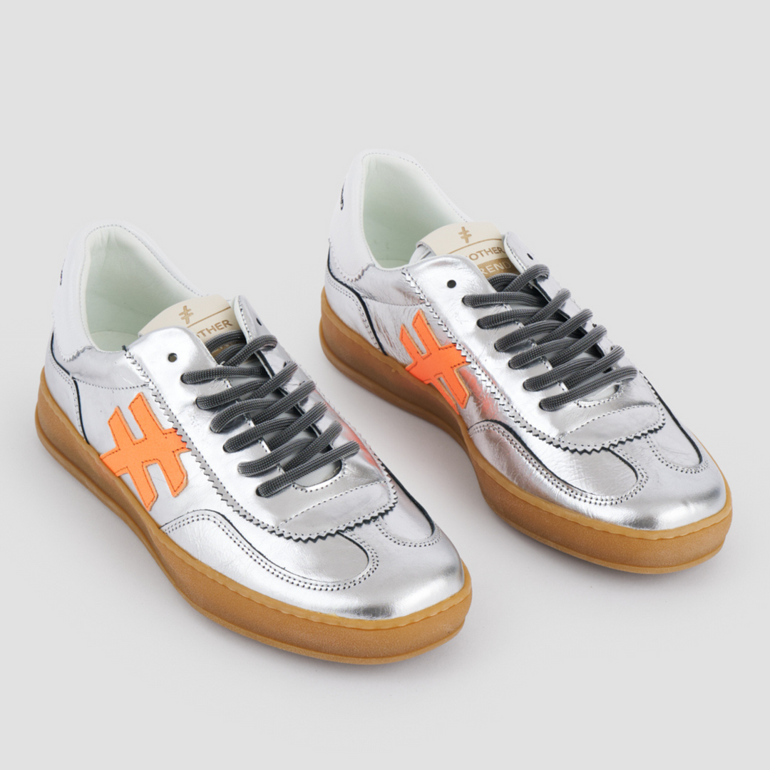 Another Trend COPA Metallic & Orange Trainers