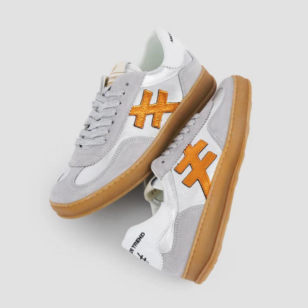 Another Trend KOPA Silver & Grey Trainers