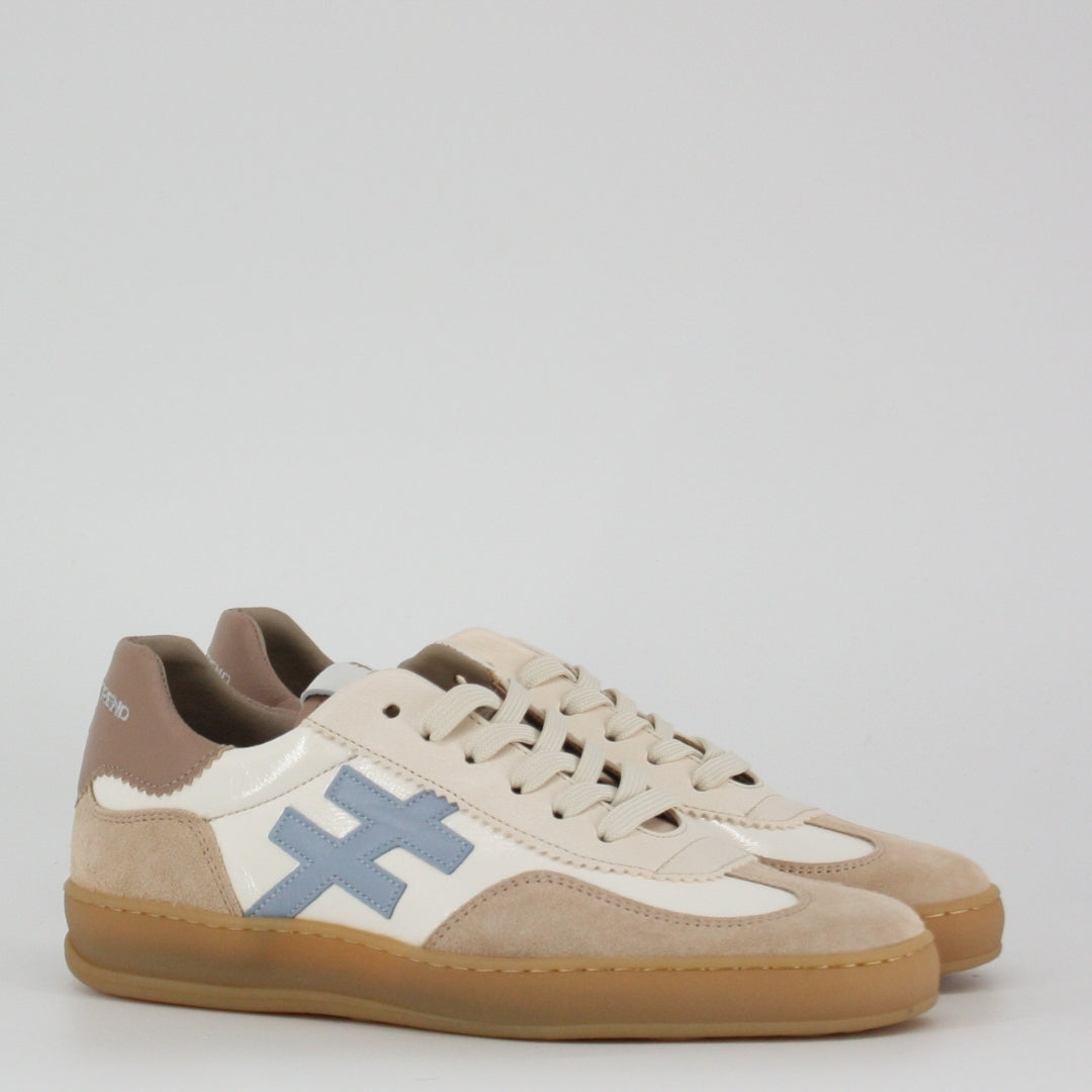 Another Trend KOPA Blue and Cream Trainers