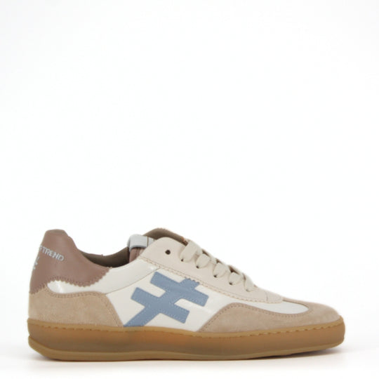 Another Trend KOPA Blue and Cream Trainers