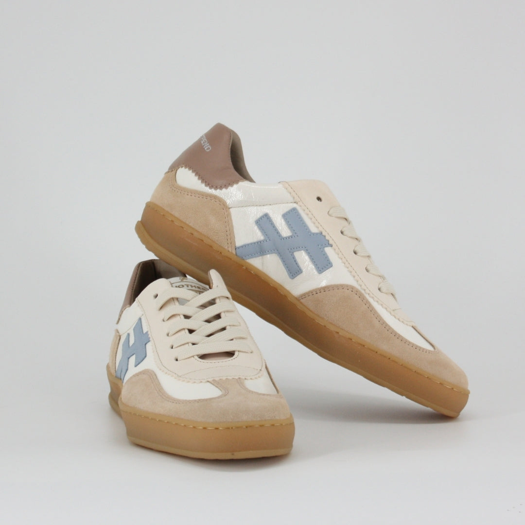 Another Trend KOPA Blue and Cream Trainers