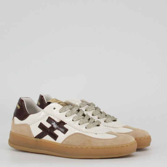 Another Trend KOPA Chocolate and Beige Trainers