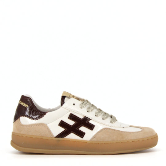 Another Trend KOPA Chocolate and Beige Trainers