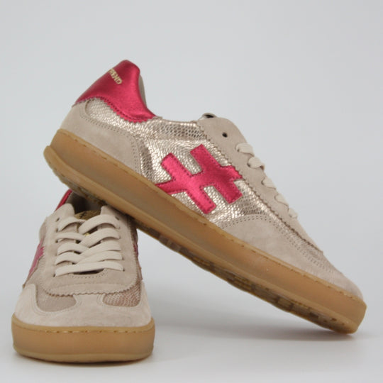 Another Trend KOPA Raspberry and Beige Trainers