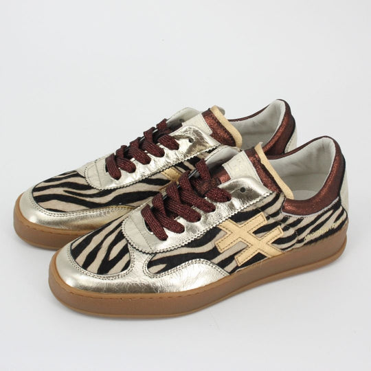 Another Trend KOPA Silver Zebra Trainers