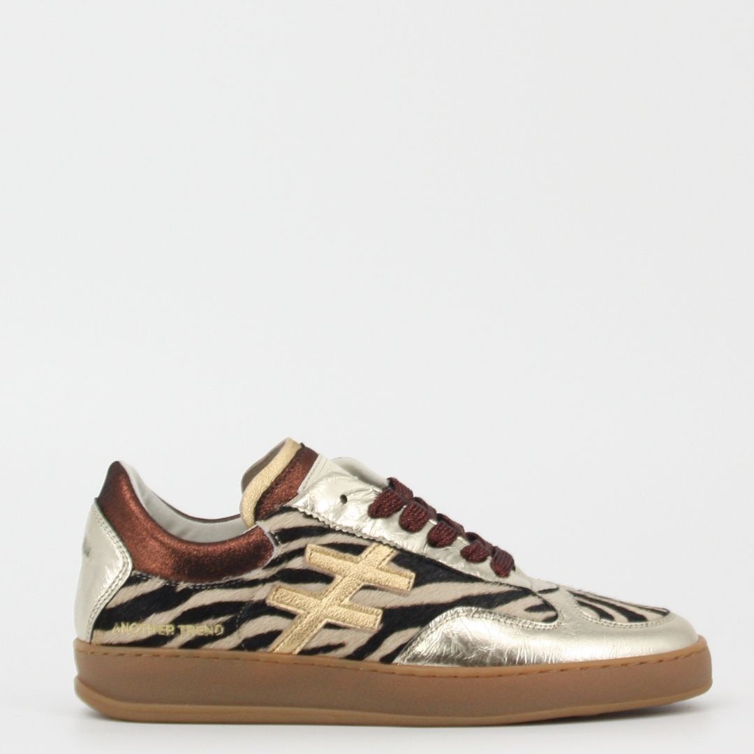 Another Trend KOPA Silver Zebra Trainers