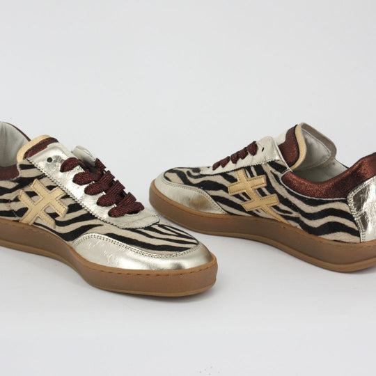 Another Trend KOPA Silver Zebra Trainers
