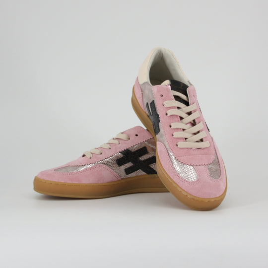 Another Trend KOPA Silver and Pink Trainers