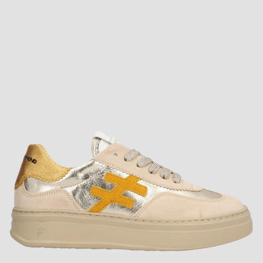 Another Trend KOPA Beige Platform Trainers