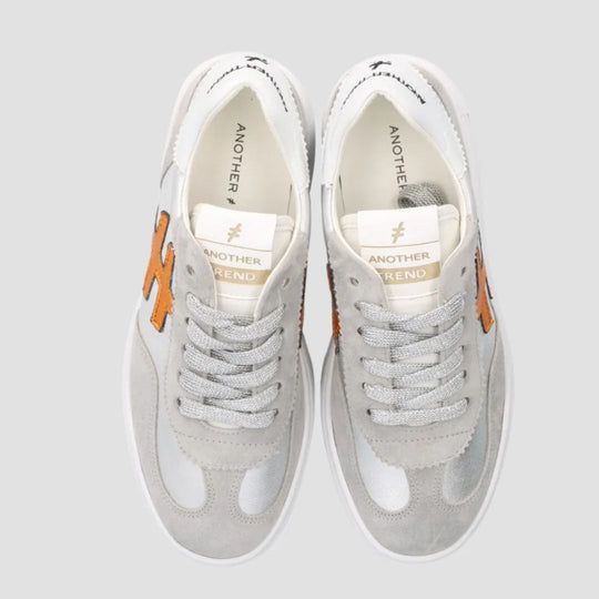 Another Trend KOPA Grey and Silver Platform Trainers