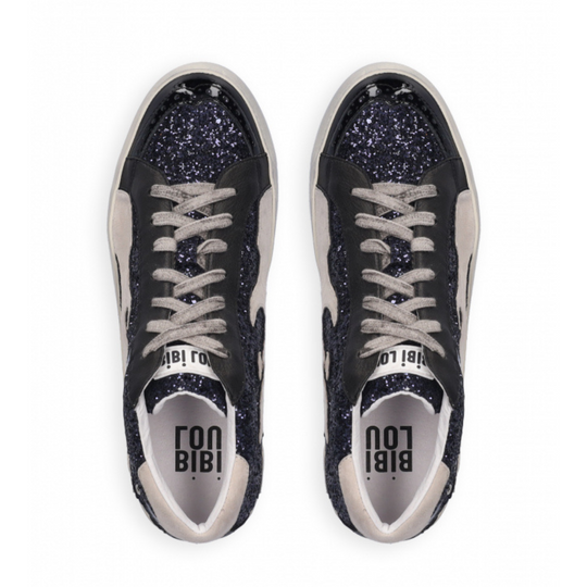 Bibi Lou GAMIN Black High-Top Trainers
