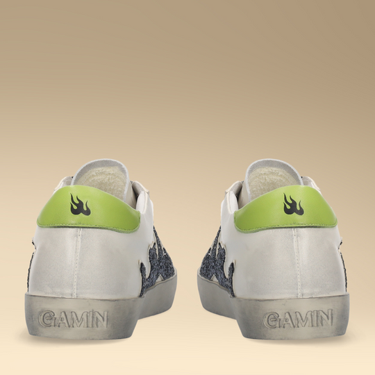 Gamin DOPAMINE Gunmetal & Lime Trainers