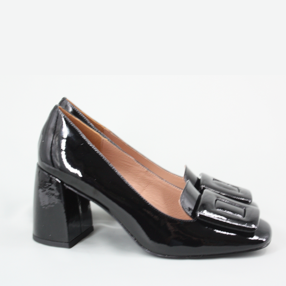 Bibi Lou MARLA Black Patent Court Shoes
