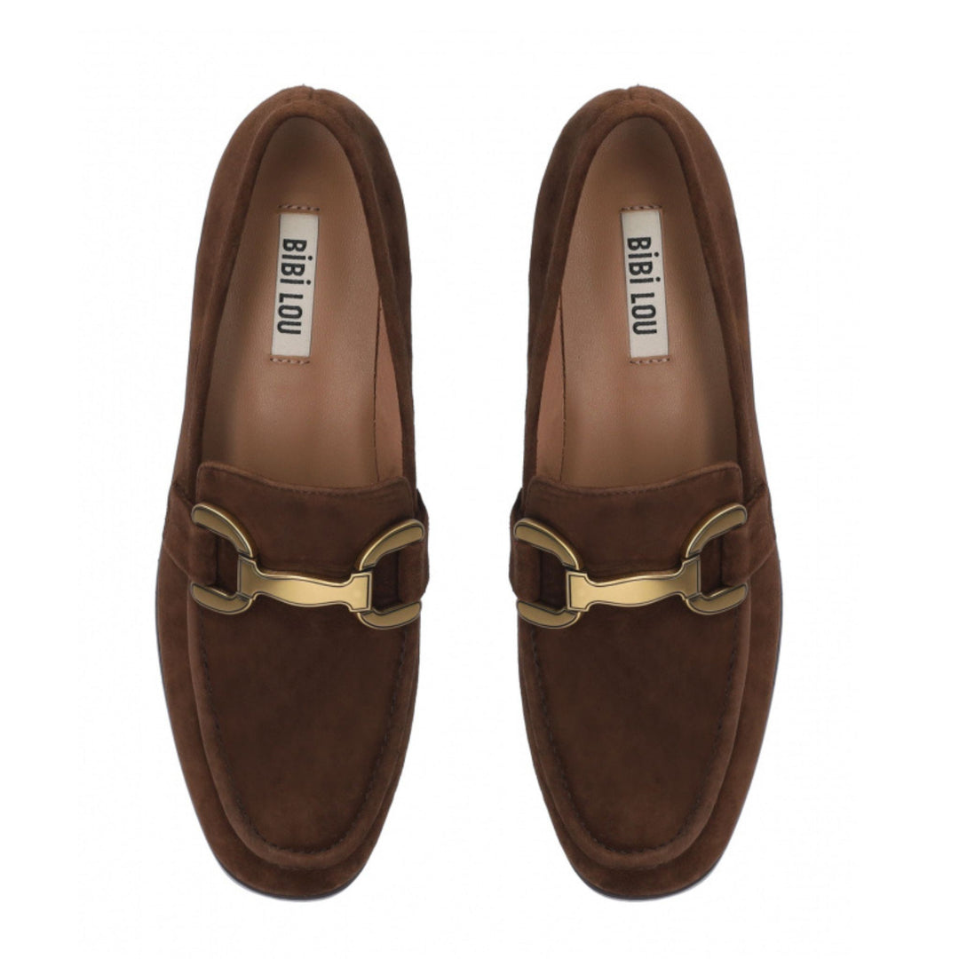 Bibi Lou VELA Chocolate Suede Loafer