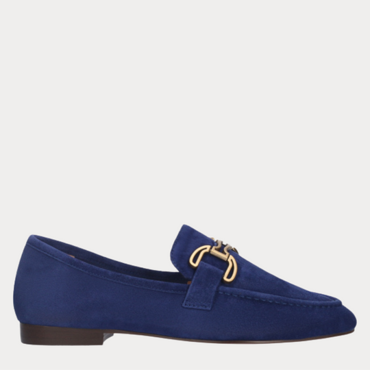 Bibi Lou ZAGREB II Navy Blue Suede Loafers