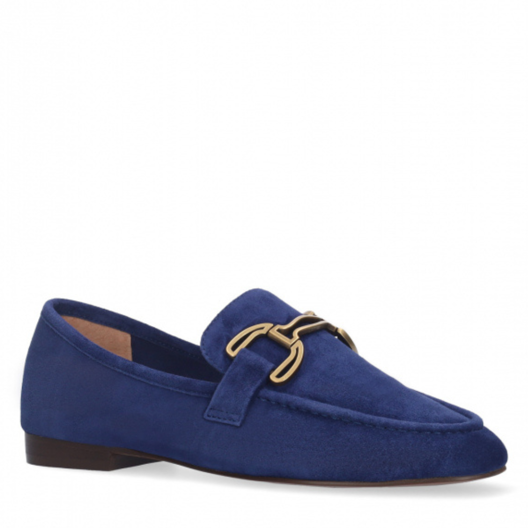 Bibi Lou ZAGREB II Navy Blue Suede Loafers