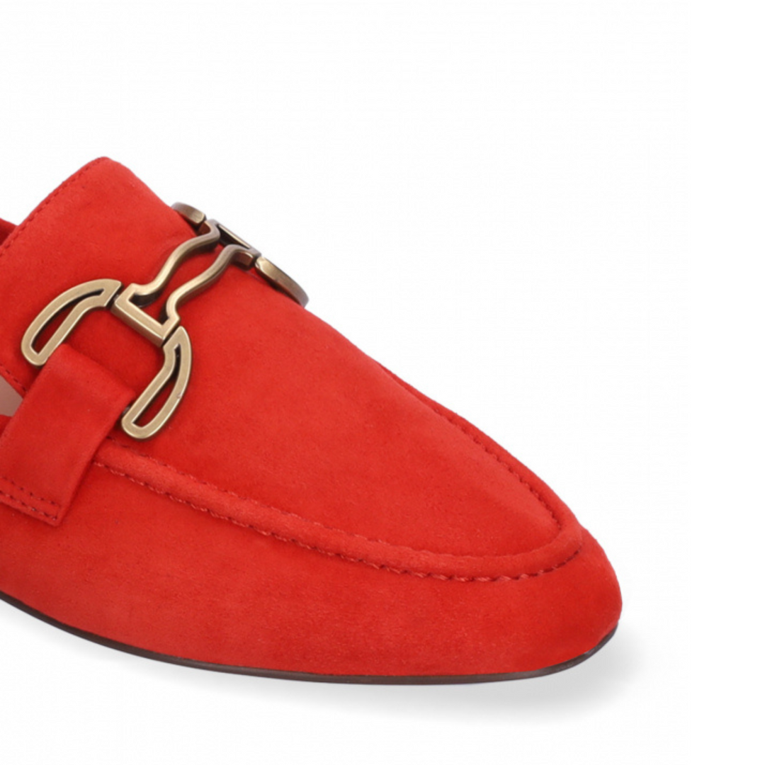 Bibi Lou ZAGREB II Red Suede Loafers