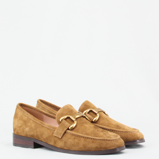Bibi Lou ZAGREB Tan Suede Loafers