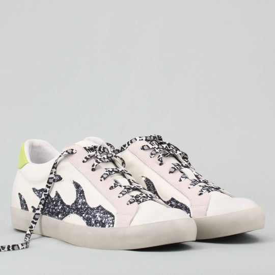 Bibi Lou GAMIN Metal & Lime Trainers