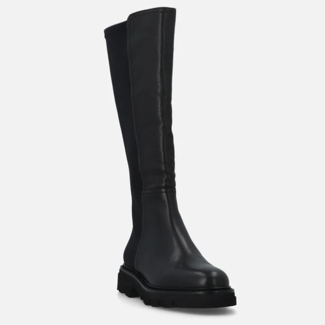 Bruno Premi  CARLA  Black Leather Knee High Boots