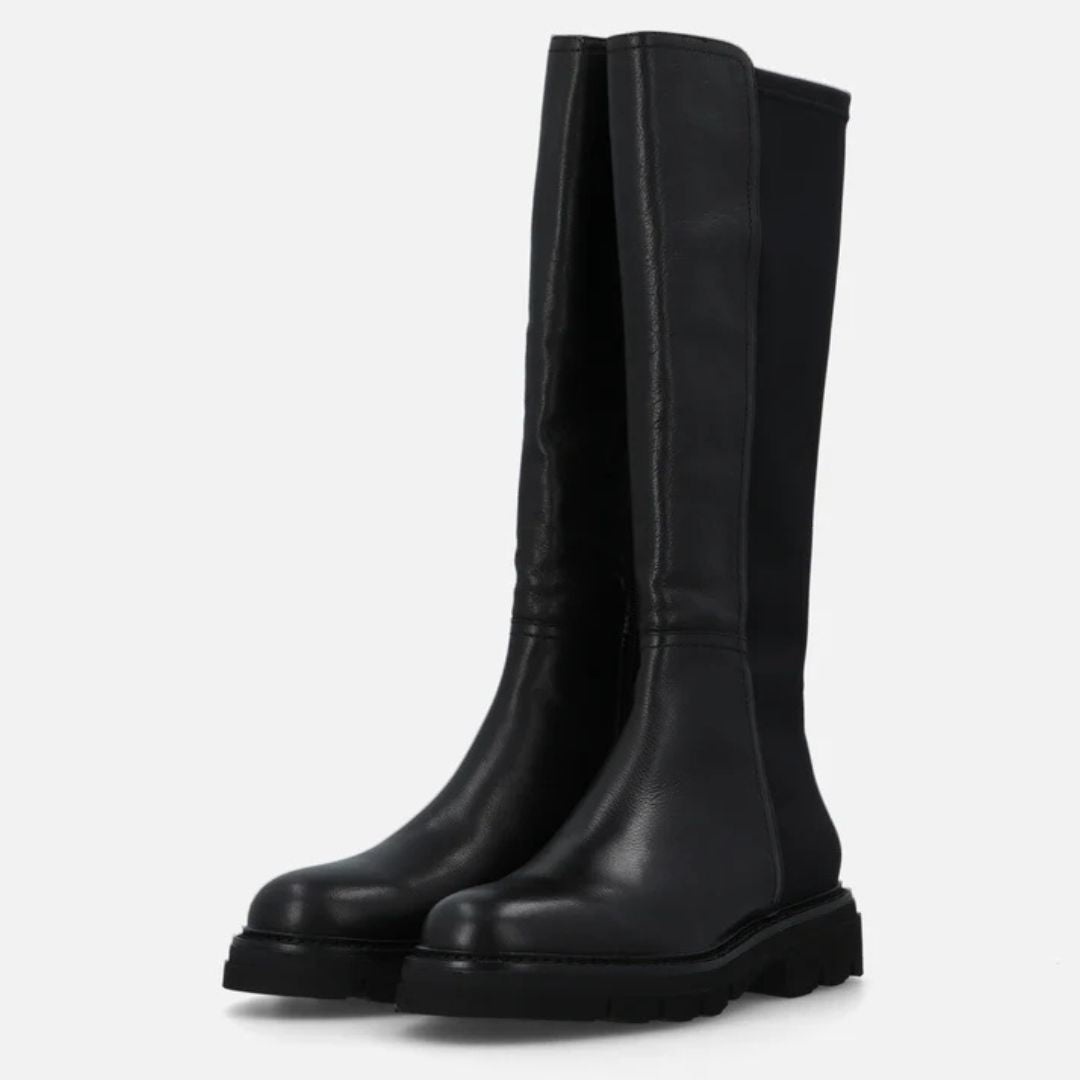 Bruno Premi  CARLA  Black Leather Knee High Boots