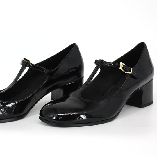 Bruno Premi Black Patent Mary-Jane Heel