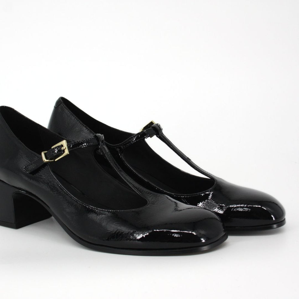 Bruno Premi Black Patent Mary-Jane Heel