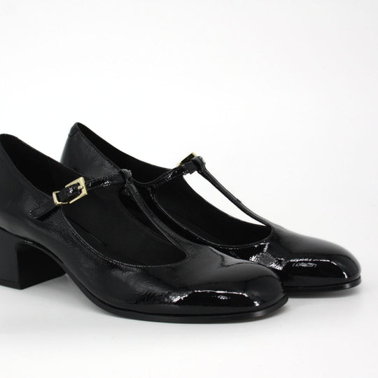 Bruno Premi Black Patent Mary-Jane Heel
