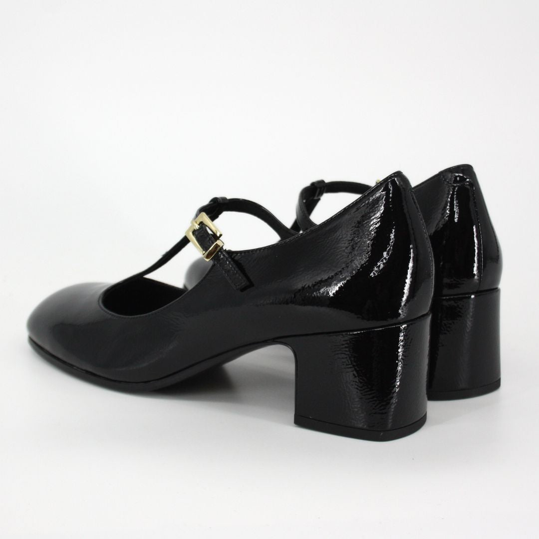 Bruno Premi Black Patent Mary-Jane Heel