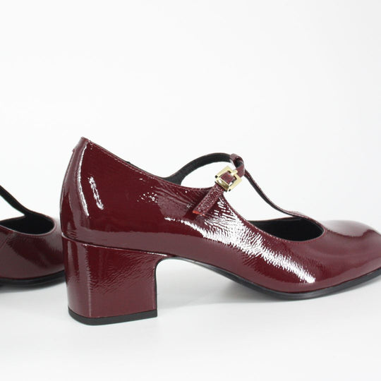 Bruno Premi Burgundy Patent Mary-Jane Heel