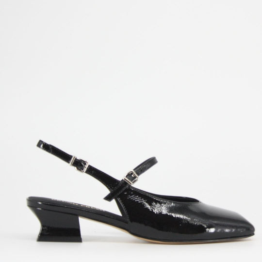 Bruno Premi DOROTHY Black Leather Sling-back Pump