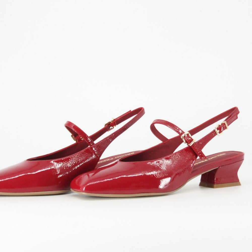 Bruno Premi DOROTHY Red Leather Sling-back Pump