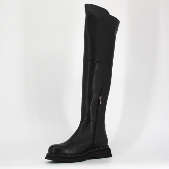 Bruno Premi  CARLA  Black Leather Over The Knee High Boots