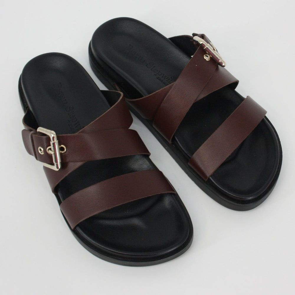 Bryan Stepwise DELHI Brown Leather Sandals