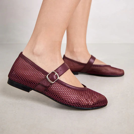 Bryan Stepwise LENA Merlot Mesh Pumps