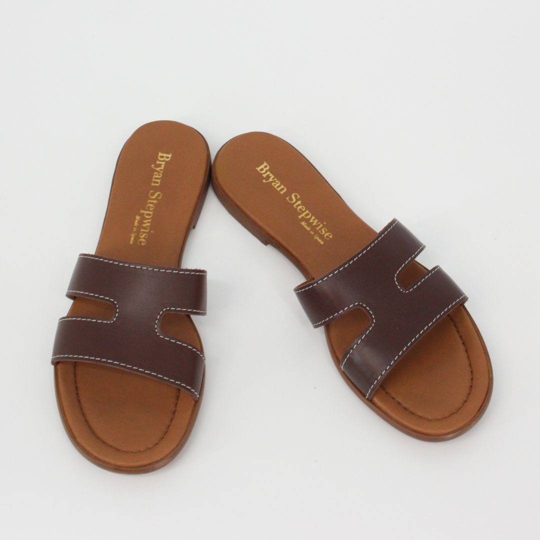 Bryan Stepwise NINA Brown Leather Sandals