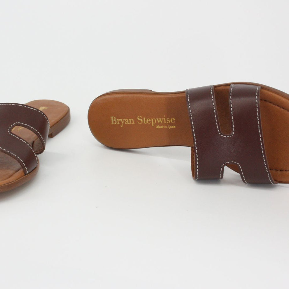Bryan Stepwise NINA Brown Leather Sandals