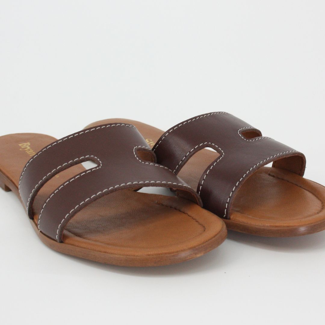 Bryan Stepwise NINA Brown Leather Sandals