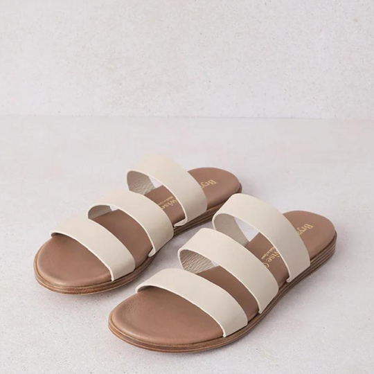 Bryan Stepwise OLYMPIA Beige Leather Sandals