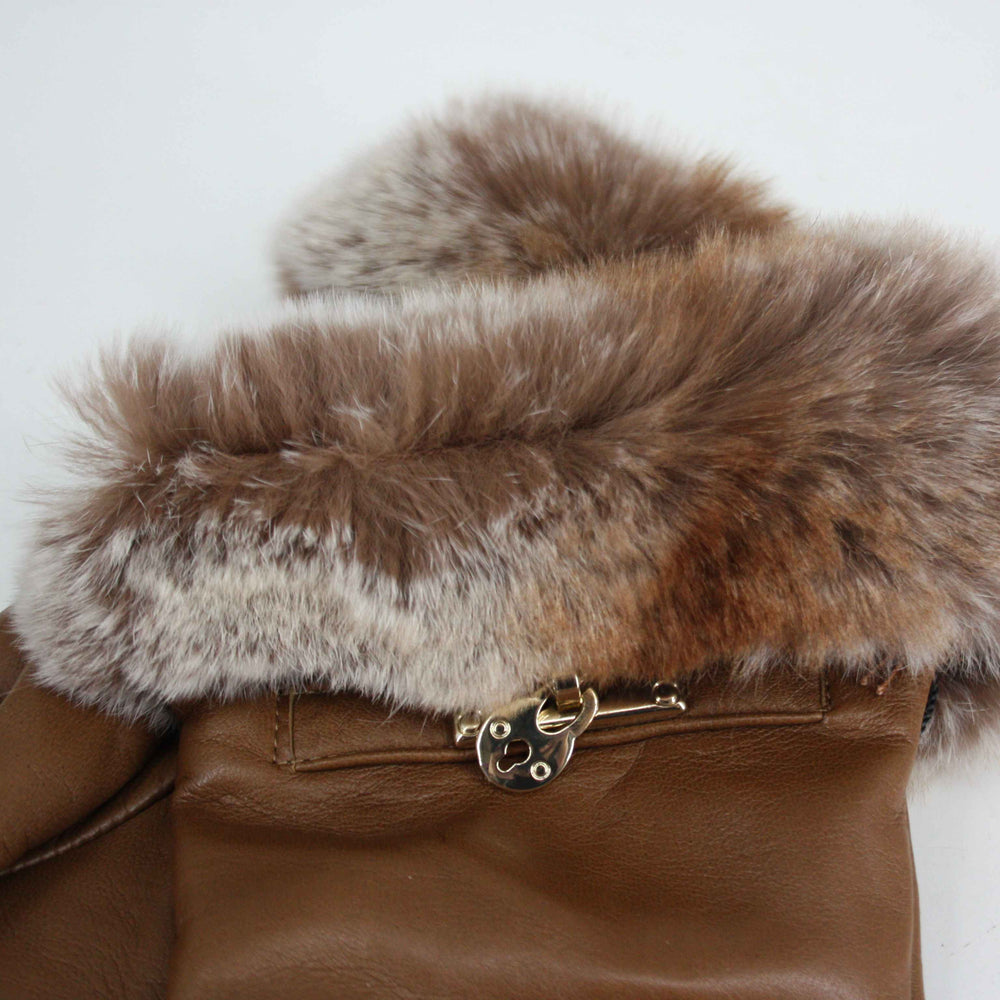 Caridei Rosa Camel Leather Gloves