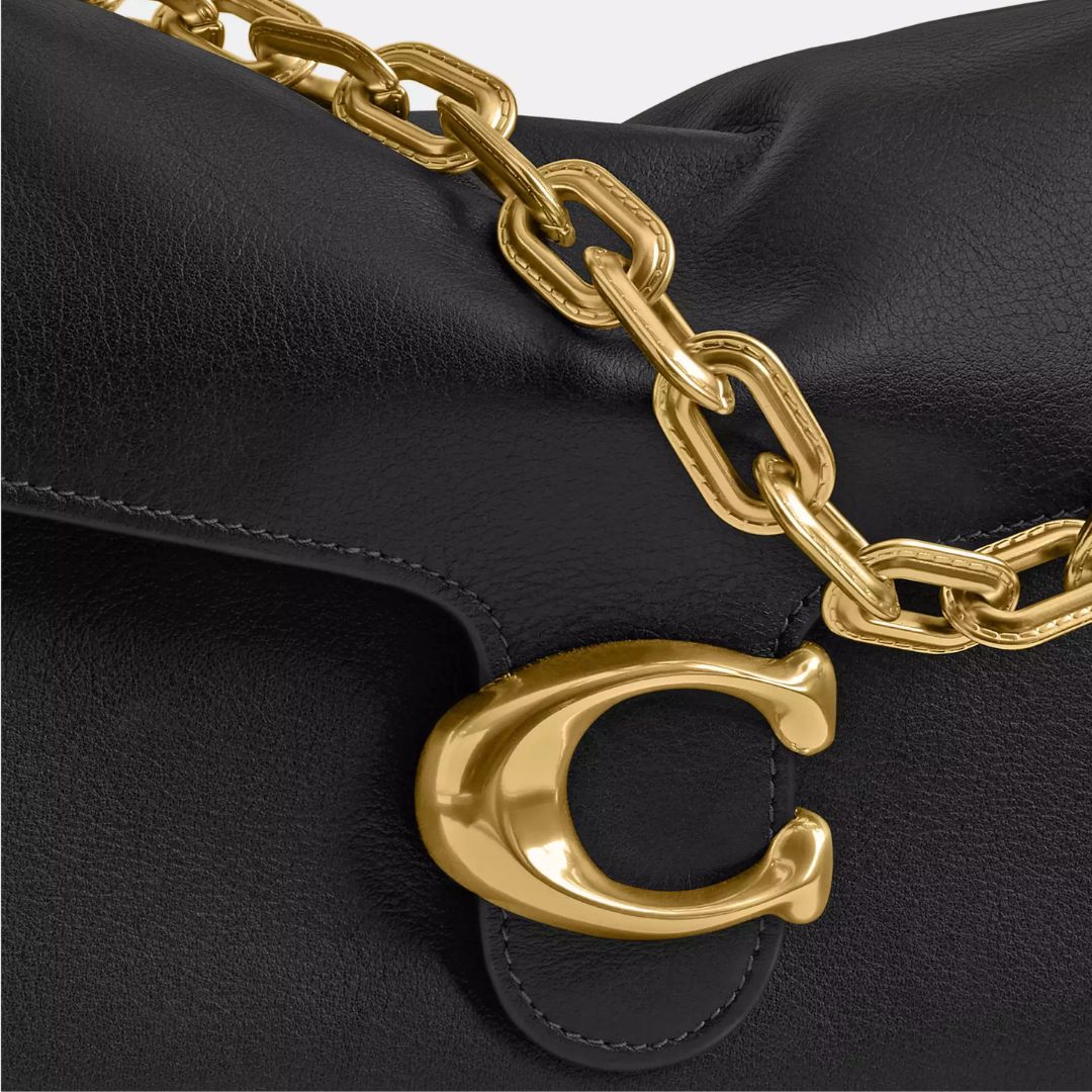 Coach CHAIN TABBY Black Shoulder Bag